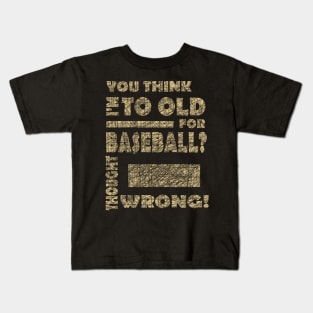 Baseball Pension Grandpa Grandma Baseball Bat Kids T-Shirt